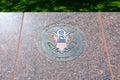 United States Army emblem on polished granite. - San Jose, California, USA - 2021 Royalty Free Stock Photo