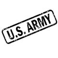 United States Army grunge rubber stamp on white background, United States Army Stamp sign. US army sign Royalty Free Stock Photo