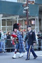 United States Army Rangers marching at the St. Patrick`s Day Parade in New York. Royalty Free Stock Photo