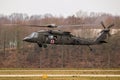 United States Army Sikorsky UH-60 Blackhawk transport helicopter in flight