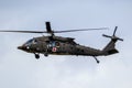 United States Army Sikorsky UH-60M Blackhawk medevac helicopter in flight. The Netherlands - July 6, 2020