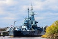 The United States Battleship North Carolina. Royalty Free Stock Photo