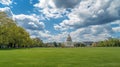 United States Capital building facade. View of the white building at summer cloudy day Royalty Free Stock Photo