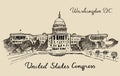 United States Capital Hill Capitol Washington DC Royalty Free Stock Photo