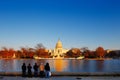 The United States Capitol behind the Capitol Reflecting Pool in Washington DC, USA Royalty Free Stock Photo