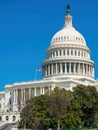 The United States Capitol building with American flag, Washington DC, USA. Royalty Free Stock Photo