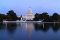 The United States capitol building on evening. Royalty Free Stock Photo