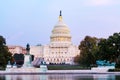 The United States capitol building on evening. Royalty Free Stock Photo