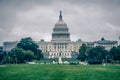 United states capitol building on a foggy day Royalty Free Stock Photo