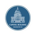 Capitol building icon Royalty Free Stock Photo