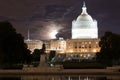 United States Capitol Building at Night Royalty Free Stock Photo