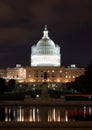 United States Capitol Building at Night Royalty Free Stock Photo