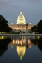 United States Capitol Building at night. Washington, DC. Royalty Free Stock Photo