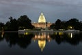 United States Capitol Building at night, Washington, DC Royalty Free Stock Photo