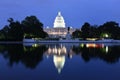 United States Capitol Building at night, Washington, DC Royalty Free Stock Photo