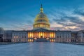 United States Capitol building sunset Royalty Free Stock Photo