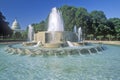 United States Capitol and fountain, Washington, DC Royalty Free Stock Photo