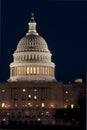 The United States Capitol at night Royalty Free Stock Photo