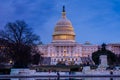 The United States Capitol at night, in Washington, DC Royalty Free Stock Photo