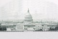 United States Capitol from old American money Royalty Free Stock Photo