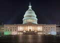 Washington DC, US Capitol Building at night. Royalty Free Stock Photo