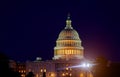 United States Capitol and the Senate Building, Washington DC USA at night