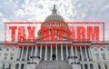 United States Capitol Tax Reform Royalty Free Stock Photo