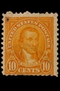 UNITED STATES - CIRCA 1920s: Vintage US 10 Cents Postage Stamp with portrait James Monroe - American statesman and Founding Father