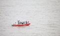 The United States Coast Guard Boat on Hudson River
