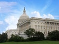 Side view of the United States Congress Building in Washington, D.C., side view shot