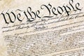 United States Constitution Royalty Free Stock Photo