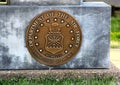 United States Department Of The Air Force Coin in a Concrete Slab Royalty Free Stock Photo