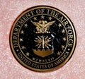 United States Department of the Air Force Logo Royalty Free Stock Photo