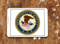 US United States Department of Justice logo Royalty Free Stock Photo