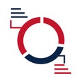 United States elections, infographic statistics report, political election campaign flat icon design