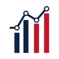 United States elections, statistics infographic campaign political election flat icon design