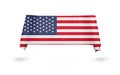 United States flag. Nationals flags of world country turning Royalty Free Stock Photo