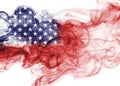 United States flag smoke Royalty Free Stock Photo