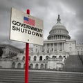 United States Government Shutdown Royalty Free Stock Photo