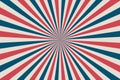 United States Independence Day 4th of July or Memorial Day background. Retro patriotic vector illustration. Concentric stripes in