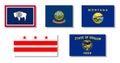 United States Isolated State Flag Collection