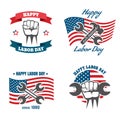 United States Labor Day national holiday vector