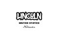 United States lincoln nebraska city graffitti font typography de