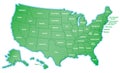 United States Map Royalty Free Stock Photo