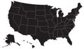 United States Map Silhouette