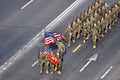 United States marines marching at military parade