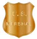 United States MArshal Shield Badge Royalty Free Stock Photo