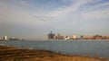 Detroit and Windsor Riverfront View Royalty Free Stock Photo