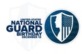 United States National Guard Birthday. December 13. Holiday concept. Template for background, banner, card, poster with