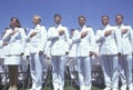 United States Naval Academy Graduation Ceremony, May 26, 1999, Annapolis, Maryland Royalty Free Stock Photo